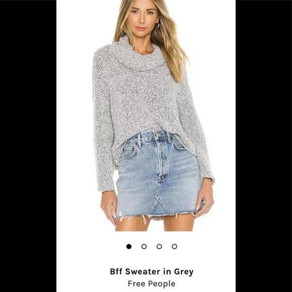 NWT Free People Bff Red Lotus sweater XS, Med, Lg - Picture 4 of 15